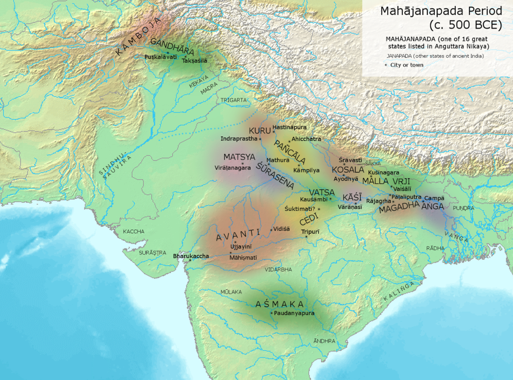 Kashi and other Mahajanapadas in the Post Vedic period.