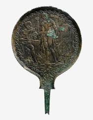 P:\pix\projects\human evolution\mirror\Helen Italic, Etruscan , 400–350 B.C. Length 29 cm diameter 18.8 cm Bronze.jpg