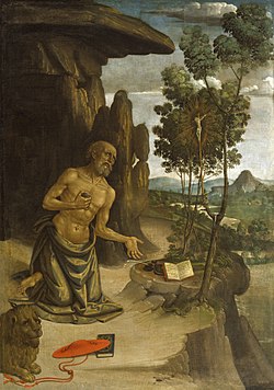 Bernardino Pinturicchio - Saint Jerome in the Wilderness - Walters 371089.jpg