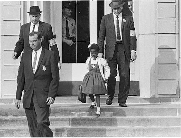 File:US Marshals with Young Ruby Bridges on School Steps.jpg