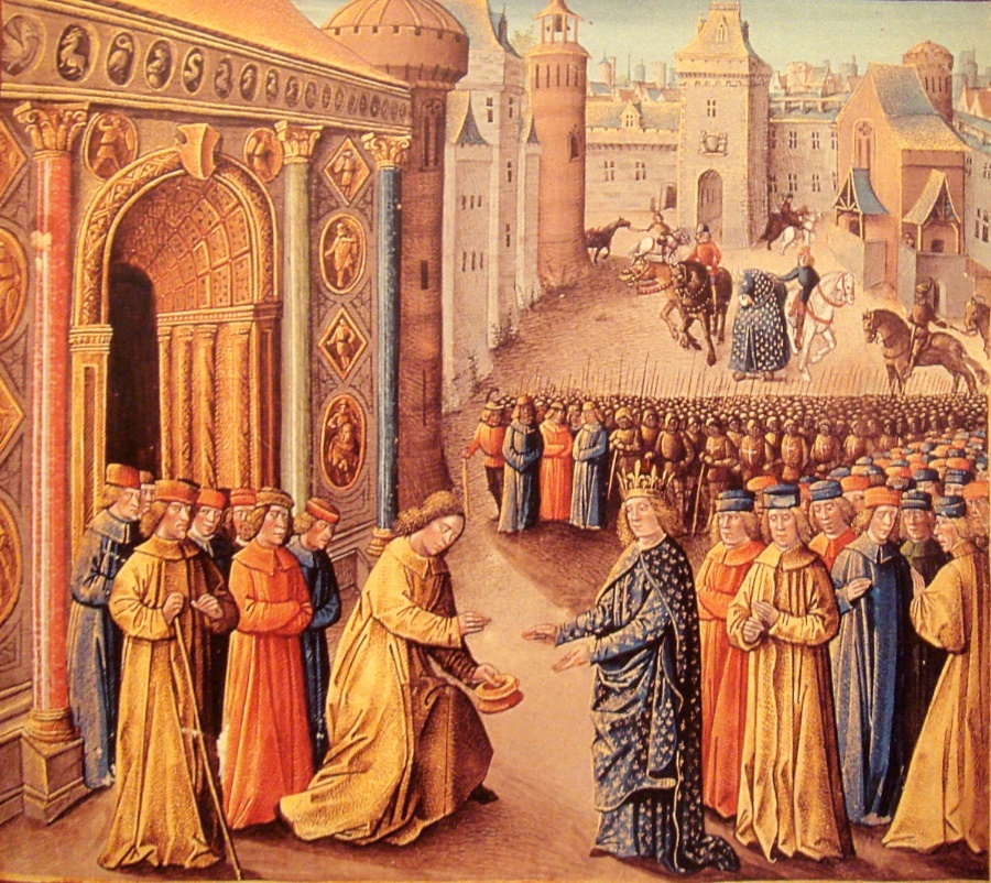 https://upload.wikimedia.org/wikipedia/commons/8/88/RaymondOfPoitiersWelcomingLouisVIIinAntioch.JPG