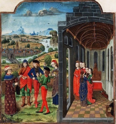 https://upload.wikimedia.org/wikipedia/commons/b/b4/Giovanni_Boccaccio_and_Florentines_who_have_fled_from_the_plague.jpg