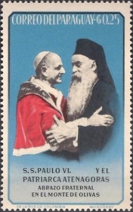 https://upload.wikimedia.org/wikipedia/commons/c/ce/Paulus_VI_and_Patriarch_Athenagoras_1964_Paraguay_stamp.jpg