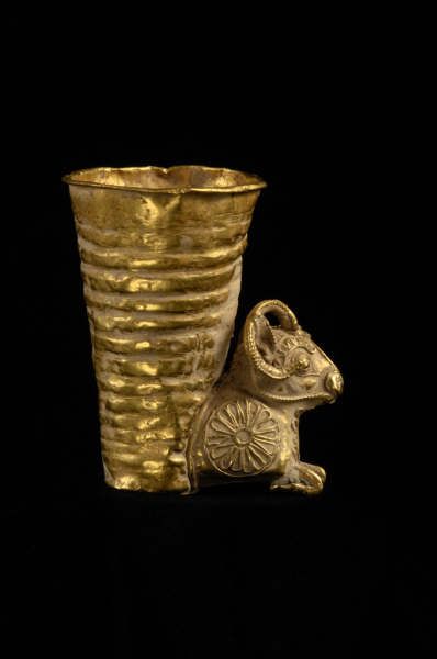 Achaemenid Gold Rhyton - origin,Persia,ca 500 BC