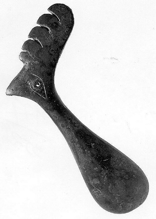 Axe with shaft hole METROPOLITAN MUSEUM Period: Bronze Age Date: ca. late 3rdâearly 2nd millennium B.C. Geography: Bactria-Margiana Culture: Bactria-Margiana Archaeological Complex Medium: Copper alloy