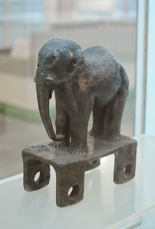 Bronze Animal (Elephant) Figure, Harappan Civilization, 2500 - 2000 BC | by Mukul Banerjee (www.mukulbanerjee.com)