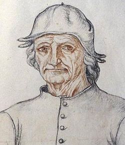 Drawing of a man wearing a hat