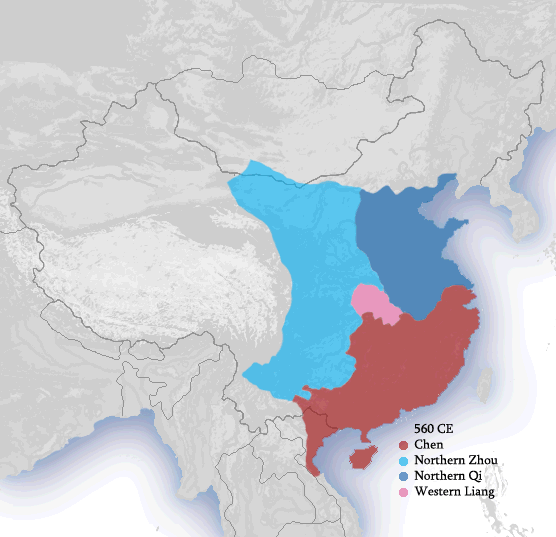 File:Northern and Southern Dynasties 560 CE.png