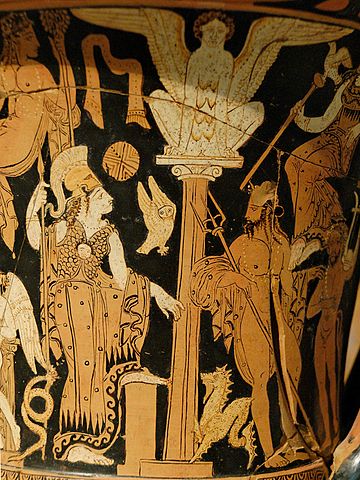 G:\pix\-360 Athena and Poseidon A pseudo-red-figure krater by the Nazzano Painters,  c. 360 BCE..jpe