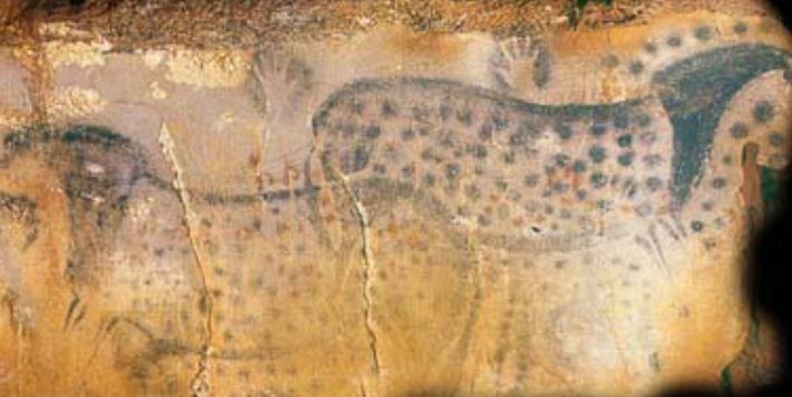 G:\pix\projects\Art\Paleolithic\four-of-the-six-black-hand-stencils-associated-with-the-spotted-horse-mural-in-the-prehistoric-pech-merle-cave-in-france-were-made-my-females-according-to-a-study-photo-dean-snow-pennsylvania-state-university.jpg