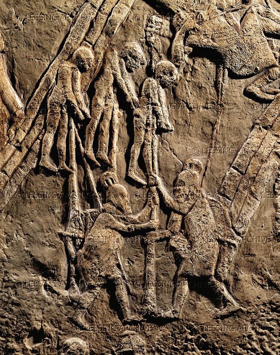 G:\pix\projects\iranzamin\1200-550\-870 Assyrian warriors empaling jewish prisoners.jpg