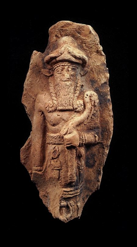 G:\pix\projects\iranzamin\3000-1200\-1700 Old Babylonian. Relief plaque depicting Nergal, god of the netherworld, ca. 1800-1600 B.C. Terracotta.۳.jpg