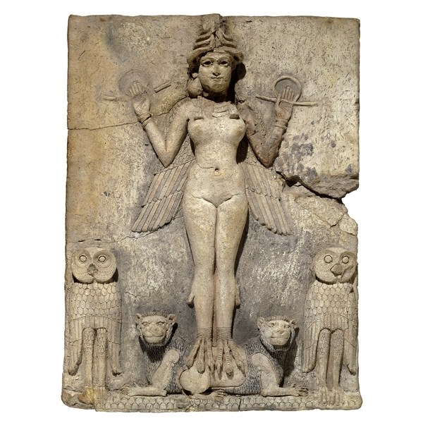 G:\pix\projects\iranzamin\3000-1200\-1750 The Burney Relief, aka Queen of the Night Relief, Old Babylonian period, ca. 1800-1750 BC.jpg