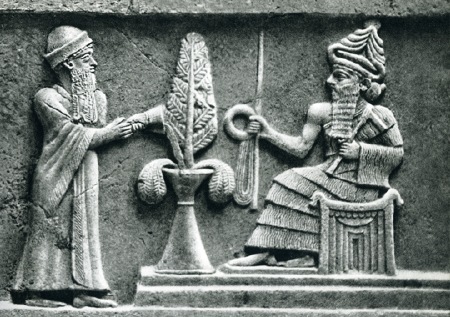 G:\pix\projects\iranzamin\3000-1200\-2200 Ur-Namma (left) in the presence of Enlil.jpg