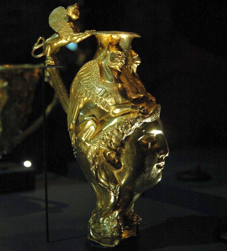 G:\pix\projects\iranzamin\achaemedian\جام\-330 Panagyurishte Treasure, Rhyton with an amazon's head.jpg