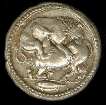 G:\pix\projects\iranzamin\achaemedian\سکه\-450 Greek. 500BC-424BC. Silver. Minted in Acanthus (Macedon)..jpg