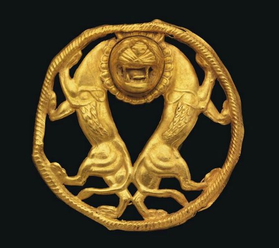 G:\pix\projects\iranzamin\achaemedian\Art\Achaemenid Gold Roundel c. 5th-4th Century BC.jpg