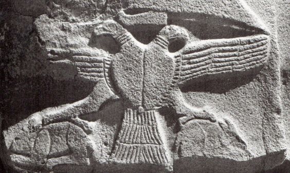 Hittite, double headed eagle, Alaca HÃ¶yÃ¼k, (Kurt Bittel) (ErdinÃ§ Bakla archive)