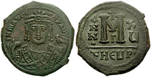 https://upload.wikimedia.org/wikipedia/commons/thumb/9/97/Follis_Maurice_Constantinople.jpg/300px-Follis_Maurice_Constantinople.jpg