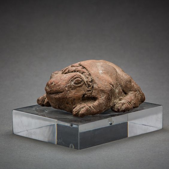 Indus Valley Terracotta Sculpture of a Recumbent Toad - PF.7002 Origin: India, Pakistan Circa: 2000 BC to 1000 BC Dimensions: 4.25" (10.8cm) wide Collection: Asian Art Medium: Terracotta Â£9,000.00 Location: Great Britain