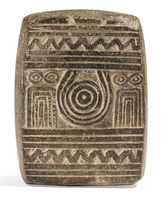 Mesopotamian Eye Idol Plaque, Euphrates Valley, Late Uruk Period, Late 4th ML BCThis type of carving is known as an âeye idolâ, and may have been an offering left at a temple. Eye idols were also made in the form of free standing statuettes...