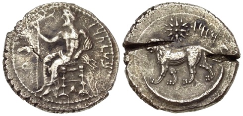 Persian Empire, Mazaios, Satrap, 361 - 334 B.C., Tarsos, Cilicia.jpg