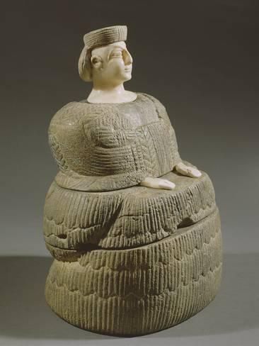 Photographic Print: Statuette of a Goddess Wearing a Kaunakes, known as 'Princess of Bactriane', 3rd Millennium BC : 24x18in