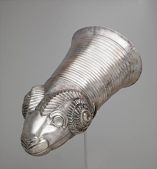 Silver rhyton, 7th-6th century B.C. from northwestern Iran Metropolitan Museum of Art