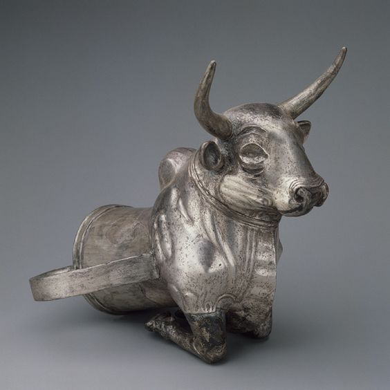 Vessel terminating in the forepart of a bull [Central Anatolia] (1989.281.11) | Heilbrunn Timeline of Art History | The Metropolitan Museum of Art