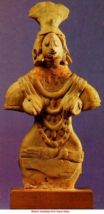 ancient mother goddess sculptures | Mother Goddess from Indus Valley