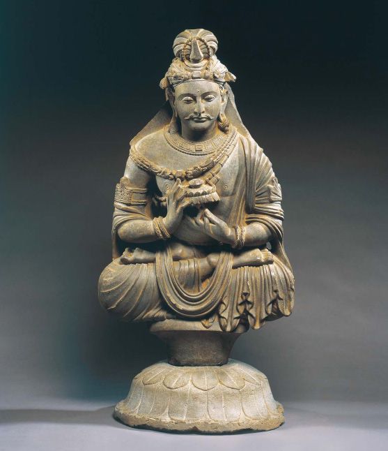 Bodhisattva Padmapani, Gandhara, c.3rd cent., schist | Himalayan Buddhist Art - Art Bouddhiste de l'Himalaya