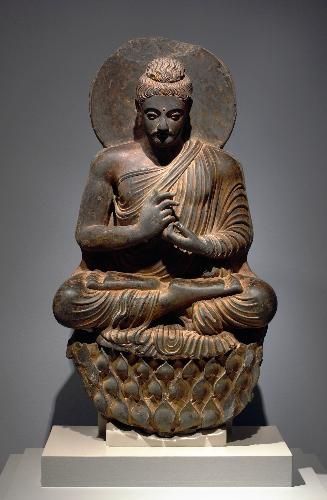 Gandhara Buddha seated