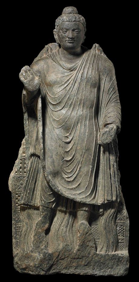 Gandharan Buddha statue, 2nd c.