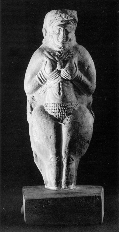 Goddess of Fertility - Susa, Iran. 2nd millennium BC. Stamped clay.