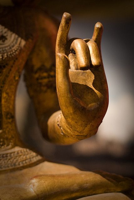 Karana mudra, "expelling negativity". Buddha's hand....Isn't that the sign Cecily gave Mista'? "Until you do right by me....."