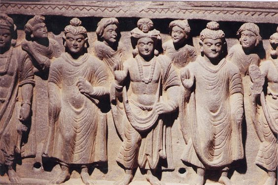 Relief : Ancient Buddhist civilization "Gandhara". Taxila, Pakistan.