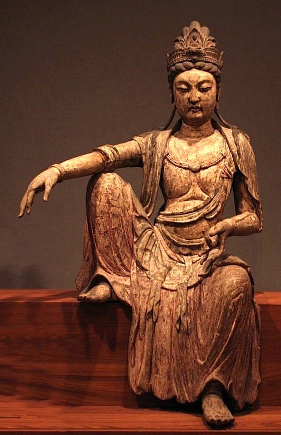 The bodhisattva Kuan-yan (Guan Yin), Northern Sung dynasty, China, c. 1025, wood, Honolulu Academy of Arts