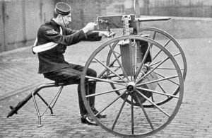 British cavalry Maxim machine gun: Battle of Omdurman on 2nd September 1898 in the Sudanese War