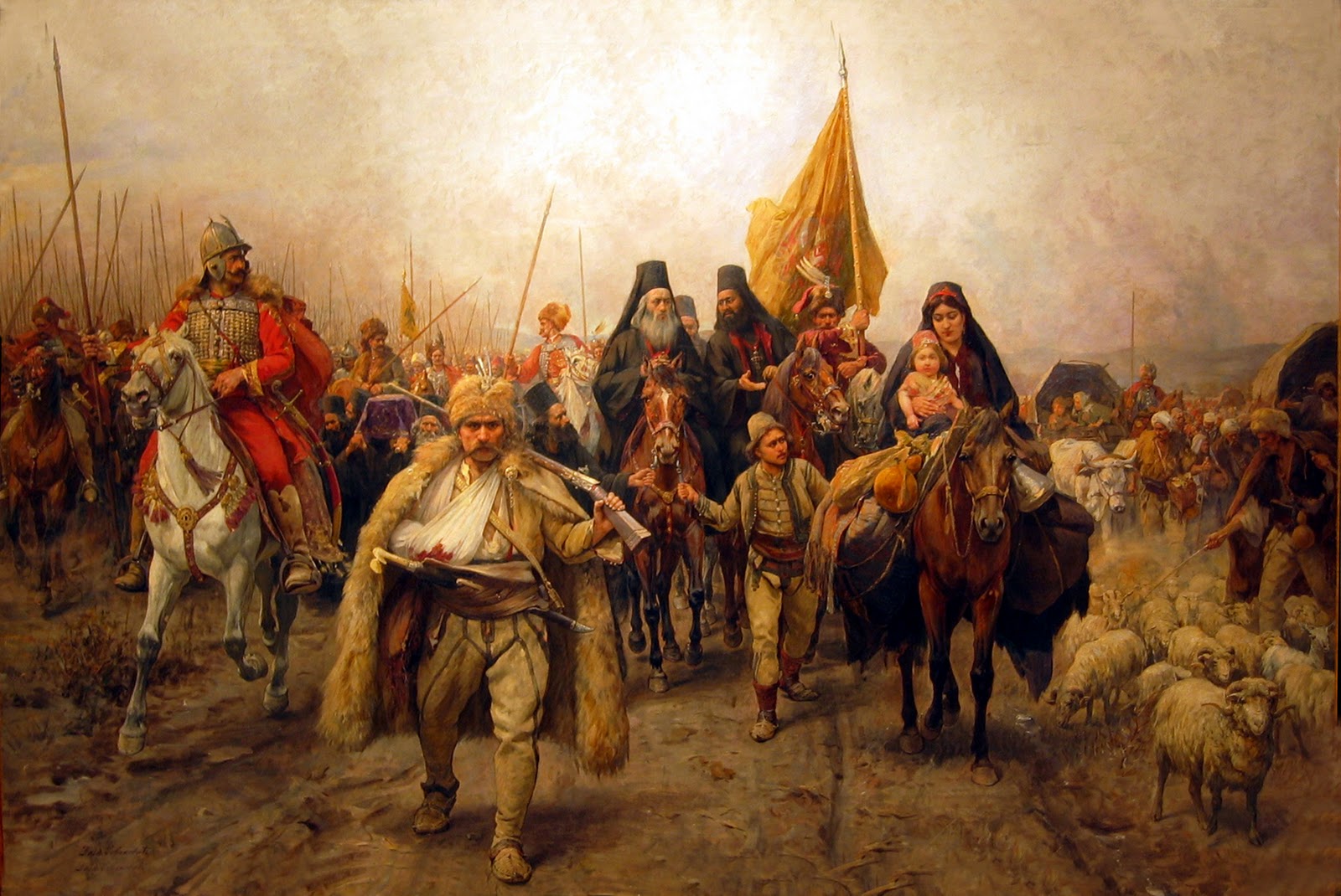 G:\pix\1896 Paja Jovanović, Migration of the Serbs (Seoba Srba.jpg