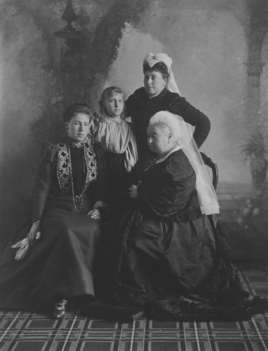 Group, including Queen Victoria, 1897 [in Portraits of Royal Children Vol. 43 1896-1897]