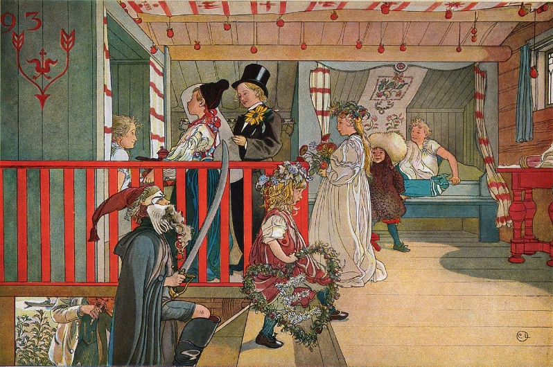 G:\draw\classic\1890 Carl Larsson (1853-1919)\1897 Namnsdag_på_härbret_av_Carl_Larsson_1898.jpg