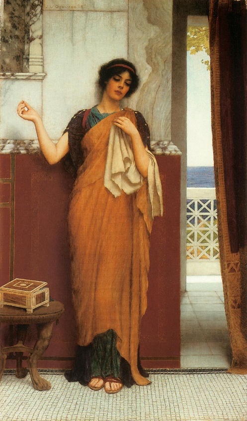 G:\draw\classic\1890 John William Godward\1898 Godward_-_Idle_Thoughts.jpg