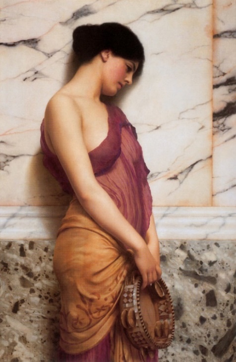 G:\draw\classic\1890 John William Godward\1906 Godward-The_Tambourine_Girl-1906.jpg