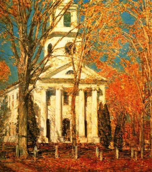 G:\draw\classic\1910 Childe Hassam (1859-1935)\1905 Church_at_Old_Lyme_Childe_Hassam.jpeg