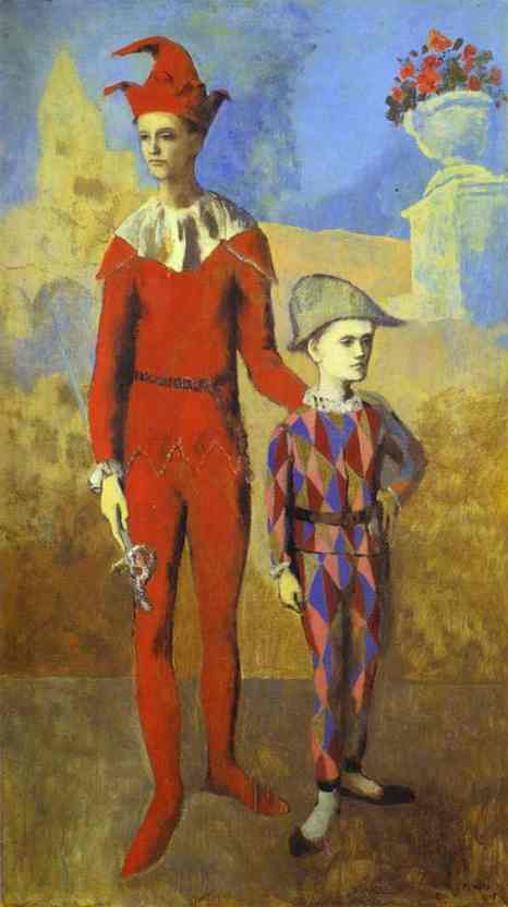 G:\draw\classic\1950 Pablo Ruiz y Picasso(1881-1973)\1904-1906 Période rose\1905 Acrobate et jeune Arlequin.jpg