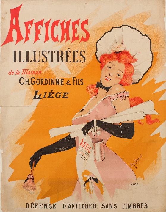 G:\draw\classic\National Art Museum of Catalonia Collection (Art Paintings nrg) - Part 1\Henrion, Armand - 'Affiches illustrees de la Maison Ch. Gordinne & Fils, Liege', 1898, 86 x 66,5 cm.JPG