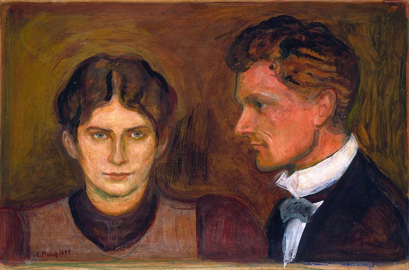 G:\draw\classic\western art\Classic E\1920 Edvard Munch(1863-1944)\1899 مونک Aase_and_Harald_Nørregaard.jpeg