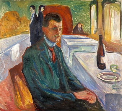 G:\draw\classic\western art\Classic E\1920 Edvard Munch(1863-1944)\1906 Edvard_Munch_-_Self-Portrait_with_a_Bottle_of_Wine_-_Google_Art_Project.jpg