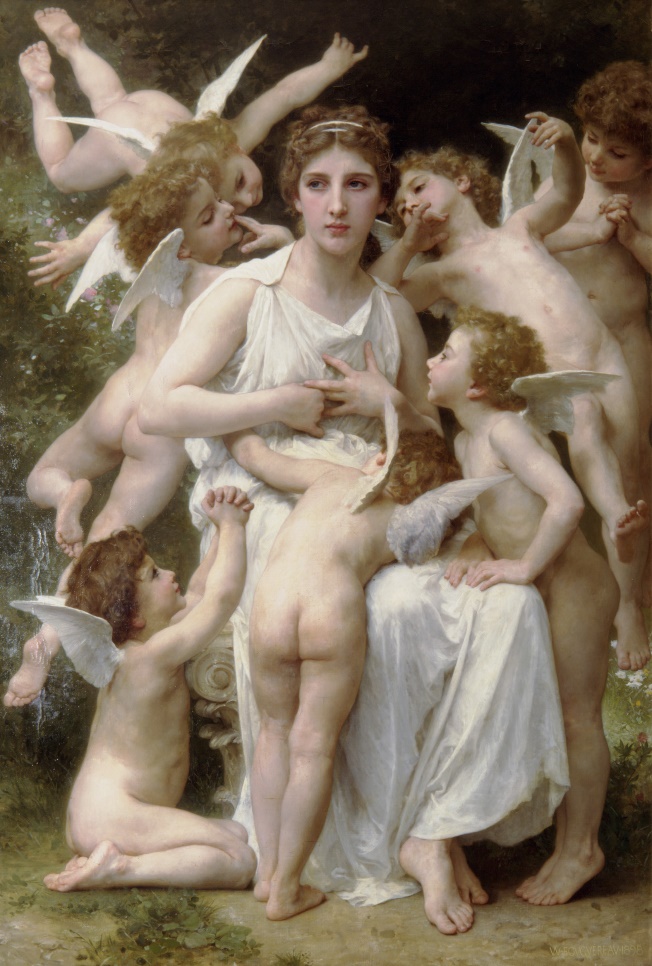 G:\draw\classic\western art\Classic W\1880 William-Adolphe Bouguereau(1825-1905)\(Bouguereau) 'The Assault' {1898}.jpg