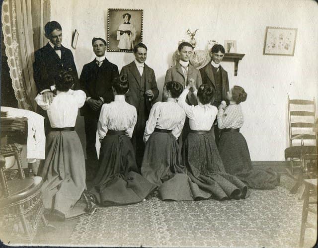 G:\pix\projects\west\sorted\1900 Etiquette of a century ago. Ladies invite gentlemen to the White Dance. (1900.jpg